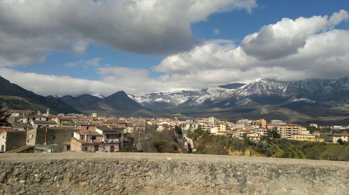 Panorama di Castrovillari dal mastio del castello aragonese